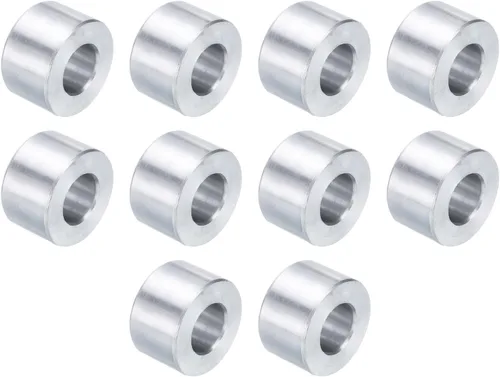 Vista 29 de uxcell 10 piezas de espaciador de aluminio con 1/2" de diámetro interno x 1" de diámetro exterior x 1" de longitud, con acabado liso, espaciador