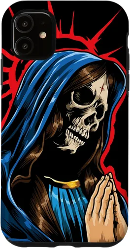 Vista 8 de Día de los Muertos - Praying La Calavera Catrina - Funda de Santa Muerte para iPhone 17