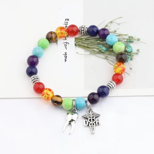 Vista 4 de WSNANG Regalo de dentista RDH Registrado Higienista Dental Pulsera de Oración Higienista Dental Regalo de Oración Dentista Regalos de Graduación