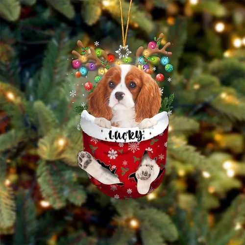 Vista 93 de Adorno de Navidad personalizado para perro Airedale Terrier en bolsillo de nieve, adorno para árbol de Navidad, idea de regalo para amantes