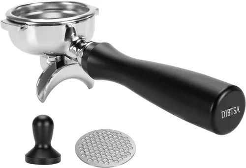 Vista 15 de Portafiltro de 2.283 in compatible con Gaggia, con cesta de filtro de espresso reutilizable de acero inoxidable 304 y pantalla de disco de café
