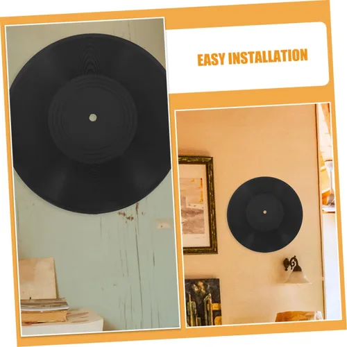 Vista 8 de Soportes de pared para discos de vinilo, 2 unidades, discos de vinilo en blanco, decoración del hogar para bar cafetería