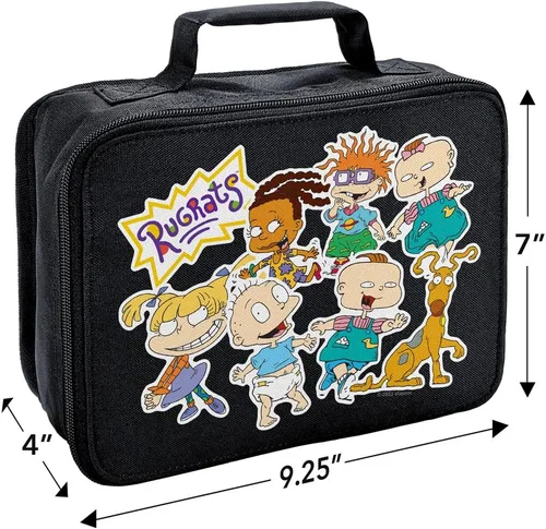 Vista 2 de Rugrats - Fiambrera aislada de lados suaves, sin BPA, 10 x 8 pulgadas Pegatinas para gatear