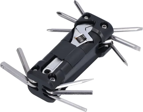 Vista 8 de Repair Wrench Set 16 in 1, Repair Tool Kits, Multi Function Mechanic Tool Kit with Folding Storage, Portable Repair Tool for Outdoor Cycling and