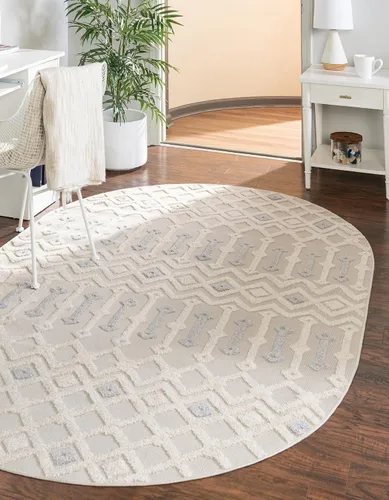 Vista 23 de Unique Loom Arlo Collection Alfombra de área - Lenny (rectangular 2' 0" x 3' 0", carbón/marfil)