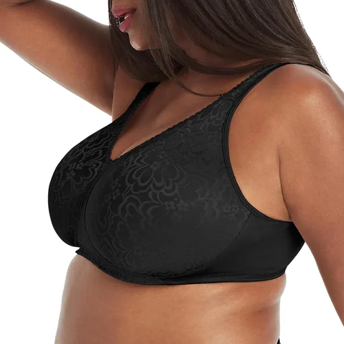Vista 3 de Playtex Women's 18-Hour Ultimate Lift & Support Wireless Full-Coverage Bra, Everyday Comfort, Single & 2-Pack