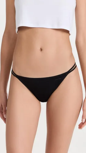 Vista 2 de Calvin Klein Tanga de pierna alta transparente marquisette para mujer