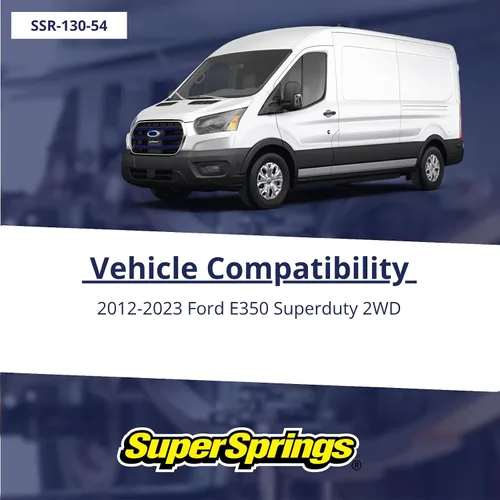 Vista 2 de SuperSprings SSR-130-54 SumoSprings Trasero para Ford E-350 E-450, Amarillo