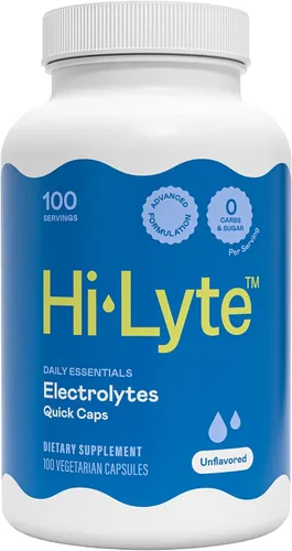 Vista 7 de Hi-Lyte Keto & Performance K700 Electrolitos Sin Sabor Cápsulas Rápidas, 40 Porciones