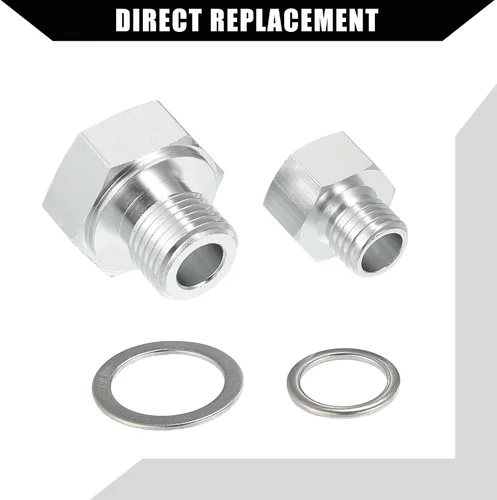 Vista 4 de Adaptador de refrigerante a presión de aceite Adaptador de sensor de montaje para motor de la serie LS/adaptador de sensor de presión
