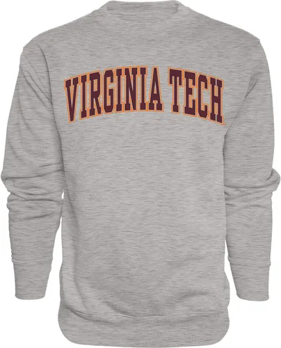 Vista 32 de Blue 84 NCAA para hombre Sudadera de cuello redondo con nombre de equipo jaspeado en color oscuro