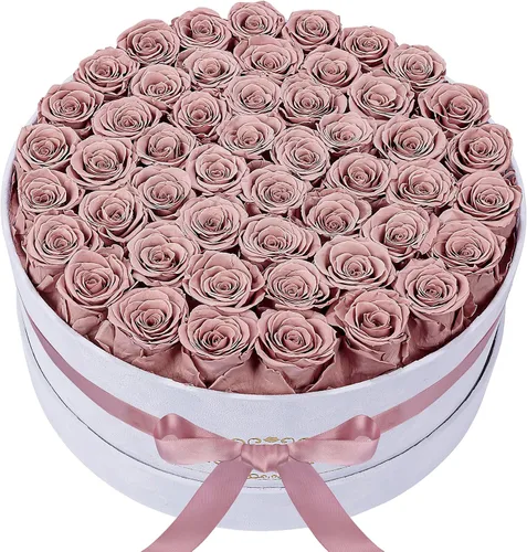 Vista 8 de Perfectione Roses 27 Rosas en una Caja, Rosa del Día de la Madre, Flores Preservadas para Ella, Flores para Entrega, Regalos de Cumpleaños