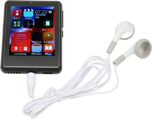 Vista 5 de Reproductor MP3 Bluetooth con completo, reproductor de música estéreo de alta fidelidad con radio FM, libro electrónico, grabación, dispositivo