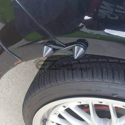 Vista 4 de EZAUTO WRAP Kit de fijadores de liberación rápida con espigas negras para parachoques de coche, maletero, guardabarros, tapas de escotilla