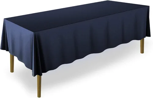 Vista 8 de Lann's Linens - Mantel rectangular de tela de poliéster de primera calidad para bodas, banquetes y restaurantes Rojo