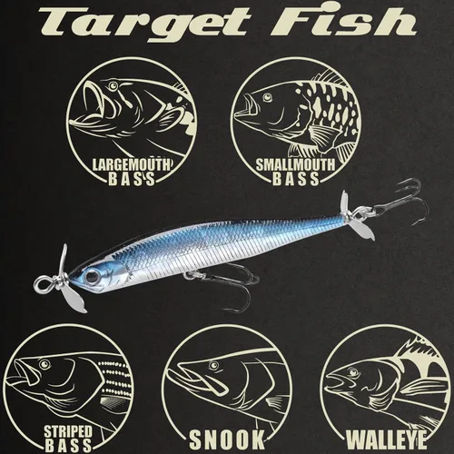 Vista 5 de LUCKY CRAFT Puntero de tornillo 80, cebo de pesca Jerkbait