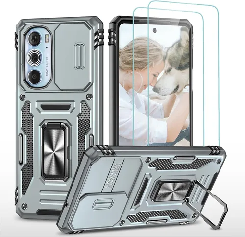 Vista 38 de Jeylly Funda para Motorola Edge Plus 2023 con protector de pantalla HD