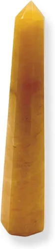 Vista 65 de WholesaleGemShop - Torre de obelisco de piedras preciosas de 3 pulgadas, faceta gigante, cristal de roca de Aura Rock Natural pulido Earth Wand