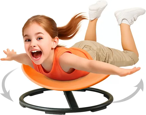 Vista 18 de Silla giratoria sensorial para niños autistas, juguete para sentarse y girar a partir de 3 años