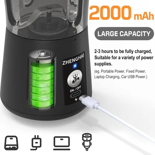 Vista 5 de Molinillo eléctrico de hierbas de 150 W para especias USB-C recargable, tamaño compacto, fácil de poner y quitar. Molienda rápida especias secas