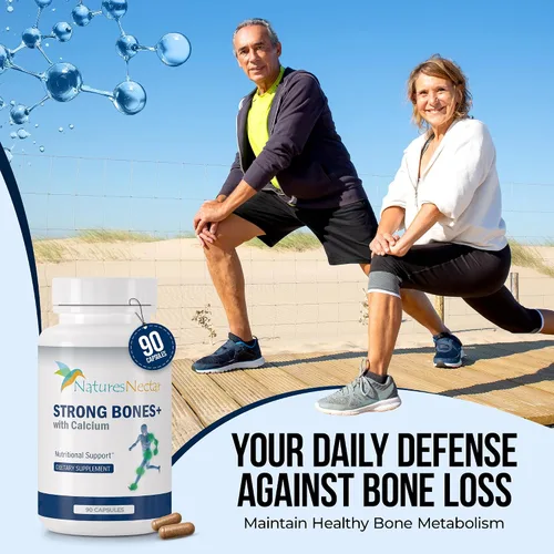 Vista 6 de Nature's Nectar Suplementos para huesos y articulaciones para hombres y mujeres – Apoya la salud ósea, la fuerza y el crecimiento con calcio