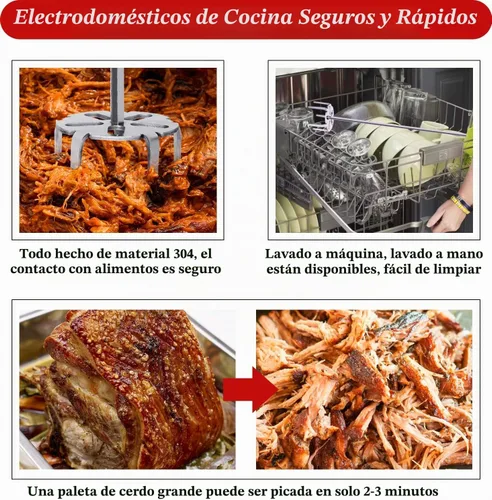 Vista 3 de Herramienta extractora de cerdo de 3 pulgadas, trituradora de cerdo de acero inoxidable 304 utilizada con taladro manual estándar, trituradora
