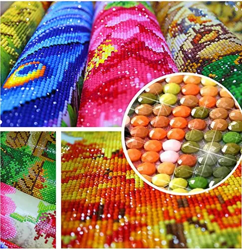 Vista 6 de Kit de pintura de diamantes de imitación 5D para madonna religiosa y bebé por números, para adultos, Virgen María, diamantes de imitación, punto