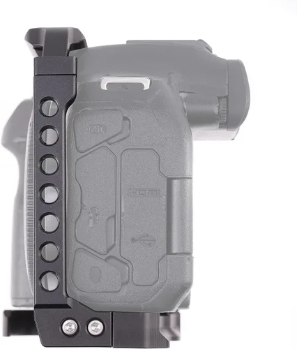 Vista 4 de Fotga Estabilizador de soporte de jaula de cámara de aluminio de aleación para Canon EOS R7 DSLR cámara de vídeo de fabricación compatible