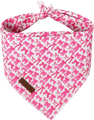 Vista 41 de Bandana de verano para mascotas - Bufanda triangular de rejilla de algodón cómoda para cachorros, pañuelo lavable para perros o gatos, niños