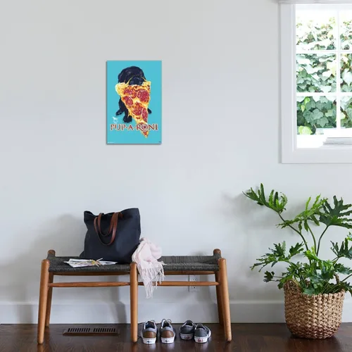 Vista 3 de Trends International Jim Baldwin - Póster de pared de lona Pup-a-roni