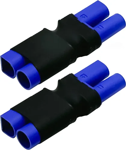 Vista 3 de EC5 macho a EC5 conector hembra sin adaptador de cable, adaptador de conector EC5 para RC FPV Car Plane Drone LiPo batería EC5 conversión de puerto