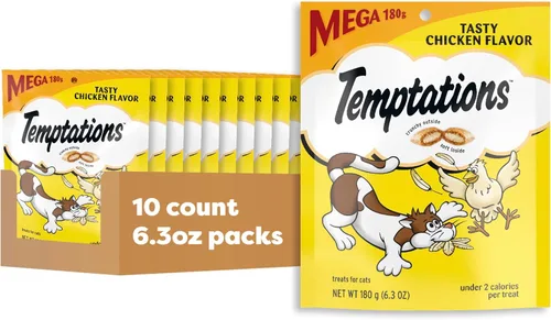 Vista 16 de Golosinas Temptations clásicas para gatos, empaque múltiple, Negro