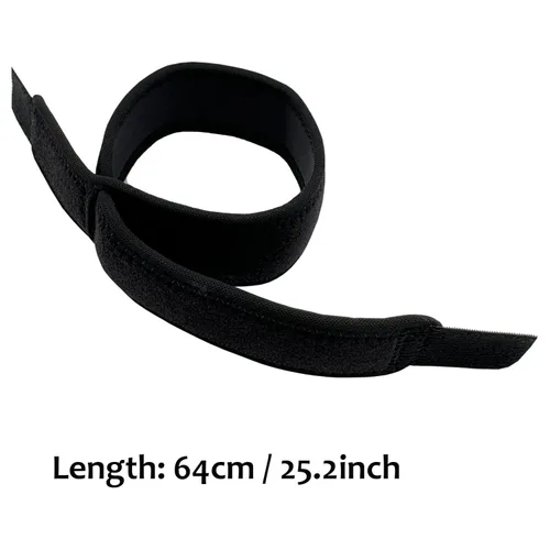 Vista 2 de Correa de compresión para antebrazo, codo para tendinitis y codo de tenista para mujeres y hombres, alivio de tendinitis de codo (negro)