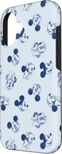 Vista 2 de Funda retro para iPhone 16 Disney Minnie y Mickey Mouse Icon Faces Vintage Art Retro