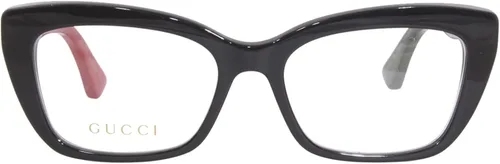 Vista 2 de Gucci GG0165ON 003 - Lentes de ojo de gato negrorojoverde, Negro Transparente Negro, 5117140