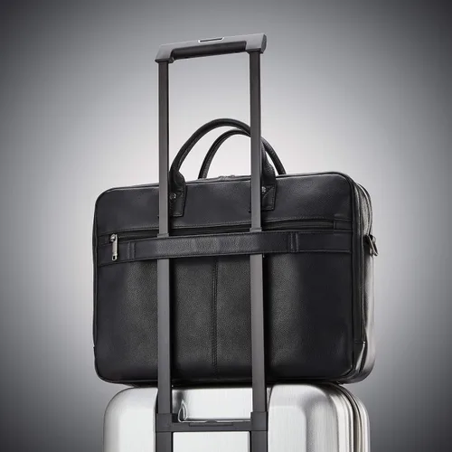 Vista 6 de Samsonite Maletín Toploader de cuero clásico unisex para adultos