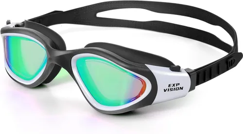 Vista 10 de EXP VISION Gafas de natación para adultos, gafas de natación antivaho para mujeres y hombres, sin fugas, gafas de agua de triatlón