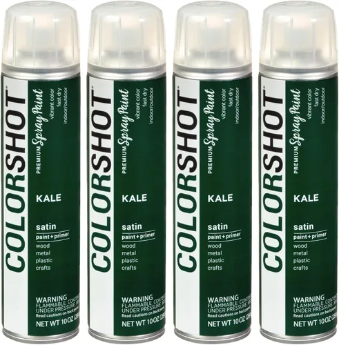 Vista 38 de COLORSHOT Pintura en aerosol brillante, aromaterapia (lavanda) 10 onzas, paquete de 4, pintura acrílica de secado rápido, uso en interiores