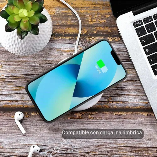 Vista 6 de MZELQ Cartera de TPU Compatible con Funda iPhone 13, Soporte para Tarjetas Protección de Cámara + Protector de Pantalla, Ranura Empujable para Niñas