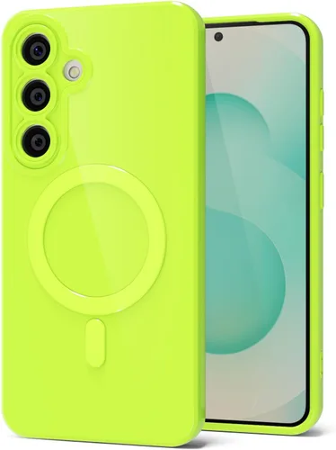 Vista 156 de Svanove Funda magnética de silicona para Samsung Galaxy S22, compatible con Magsafe, bonita funda para mujer, goma de gelatina brillante delgada