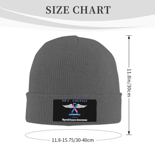 Vista 3 de Beanie Hat Unisex Stretchy Hat Soft Warmth Knit Hat Cap for Men & Women