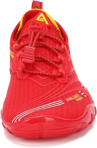 Vista 4 de ANLUKE Zapatos de agua para hombre y mujer, zapatos de natación, zapatos acuáticos, de secado rápido, para playa, surf, deportes acuáticos