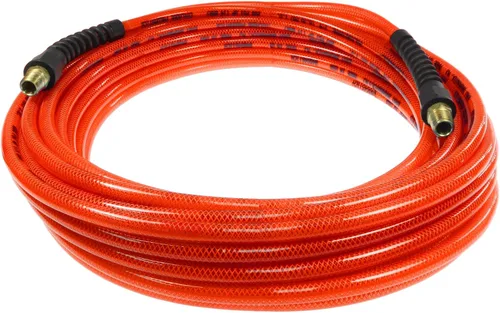 Vista 7 de Coilhose Pneumatics PFE60254TY Flexeel Manguera de aire de poliuretano reforzado, 3/8" diámetro interior, 25' de longitud con (2) accesorios