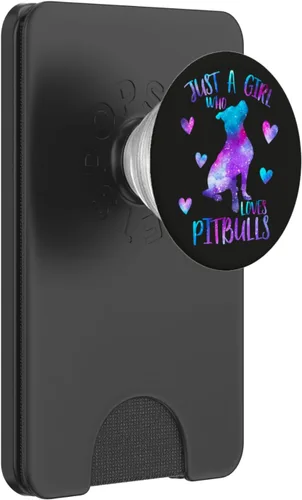 Vista 7 de Just a Girl Who Loves Pitbulls - Soporte para teléfonos y tabletas, Negro