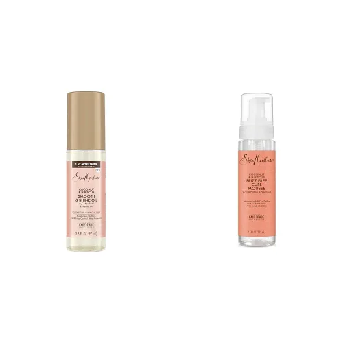 Vista 11 de Shea Moisture Aceite de coco e hibisco suave y brillante, coco e hibisco suaviza e hidrata el cabello con Manketti y aceite de coco para una textura