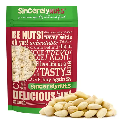 Vista 9 de Sincerely Nuts – Almendras crudas blanqueadas en rodajas Bolsa de 2 libras Delicioso aperitivo sin culpa Bajo en calorías, vegano, sin gluten