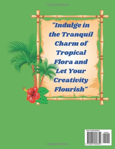 Vista 2 de Tropical Dreams Coloring Book Delightful Flowers to Color and Relax