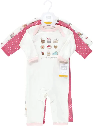 Vista 2 de Hudson Baby Enterizos de algodón para niñas bebés