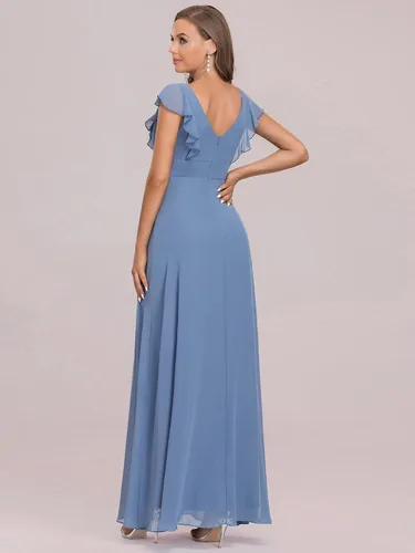 Vista 2 de Ever-Pretty Vestido largo de gasa para dama de honor para mujer 0208