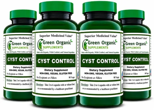Vista 13 de Green Organic Supplements Quiste, quiste mamario, 90 VCaps, alta absorción, sin OMG, sin gluten (paquete de 1)